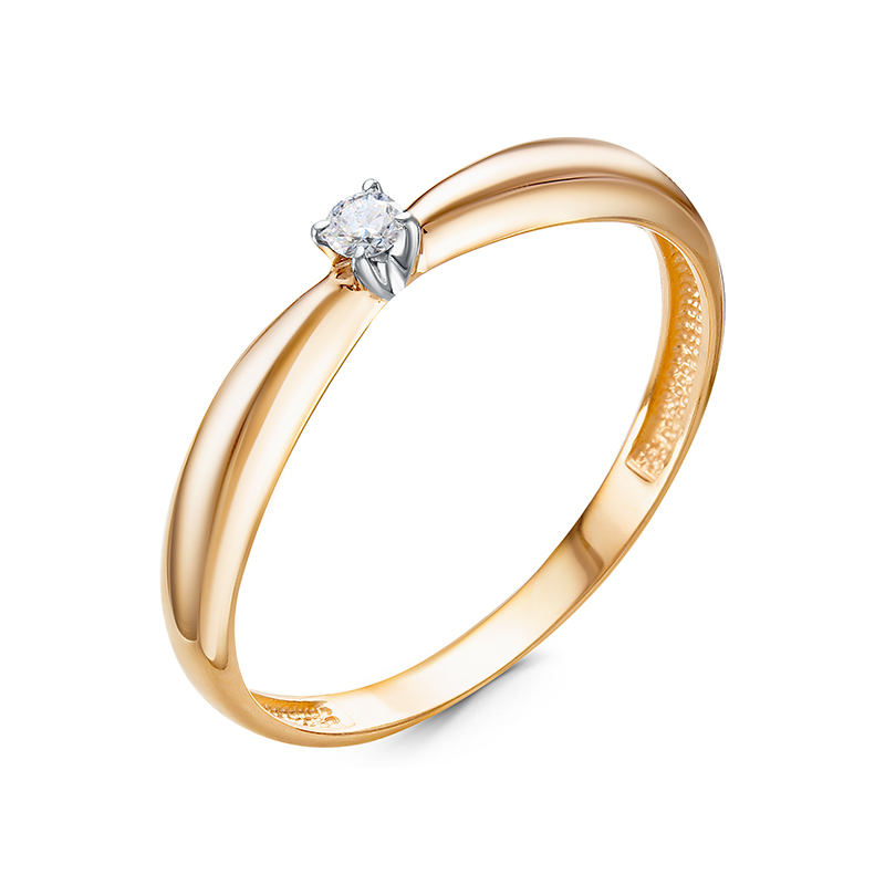 Кольцо, золото, бриллиант, БР111865